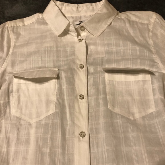 Nautica White Button Down Shirt - Picture 13 of 16